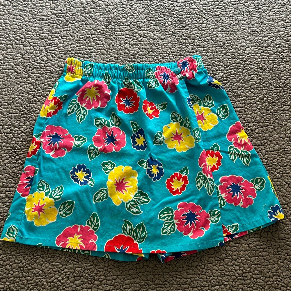 Vibrant Floral Kids Shorts